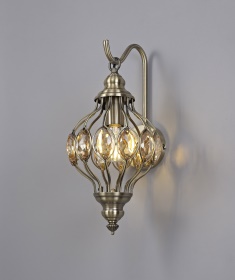Marisa Crystal Wall Lights Diyas Armed Wall Lights Marisa Crystal Wall Lights Diyas Armed Wall Lights